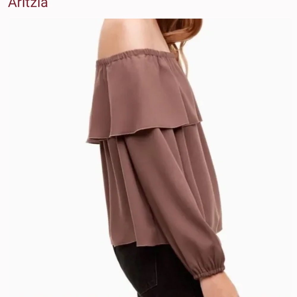 🇨🇦 Aritzia Wilfred • Morel Blouse Pink • Size M